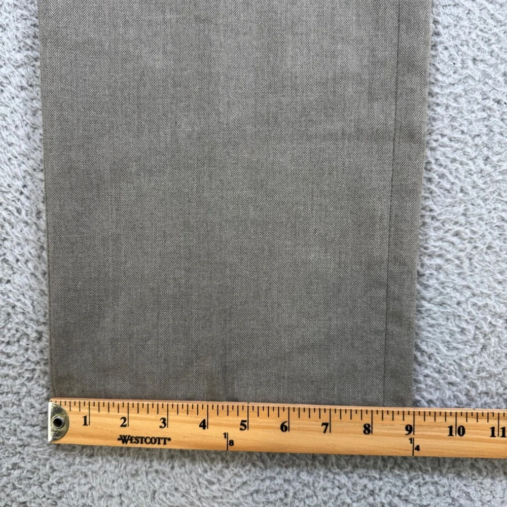 Banana‎ Republic Classic Fit Herringbone Dress Pants Mens 34x32 Taupe Gray Gray